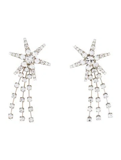 Pre-owned Jennifer Behr Crystal Comet Drop Earrings In Multicolor