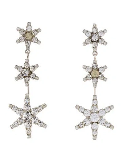 Pre-owned Jennifer Behr Crystal Drop Earrings In Multi