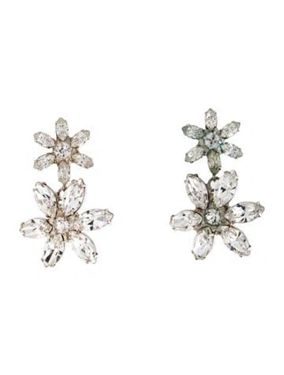 Pre-owned Jennifer Behr Crystal Drop Earrings In Multicolor