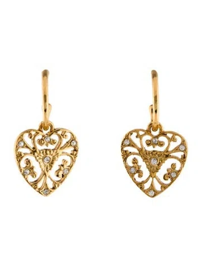 Pre-owned Jennifer Behr Crystal Eden Hoop Earrings In Multi