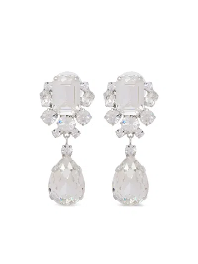 Jennifer Behr Crystal-embellished Drop Earrings In シルバートーン