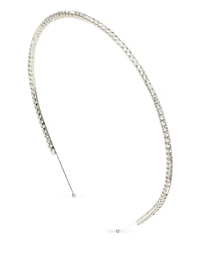 Jennifer Behr Crystal-embellished Headband In Metallic