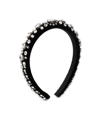 Jennifer Behr Crystal Stones Hair Accessory In Black