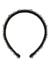 Jennifer Behr Crystal-embellished Headband In Black