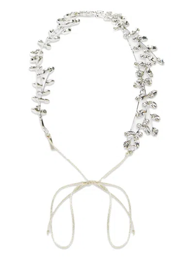 Jennifer Behr Crystal-embellished Headband In Silber