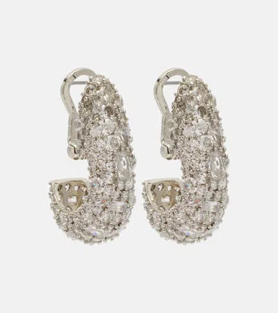 Jennifer Behr Crystal-embellished Hoop Earrings