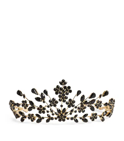 Jennifer Behr Crystal-embellished Mariam Headband In Gold