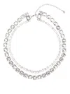 Jennifer Behr Alda Crystal Necklace In Silver