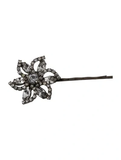 Pre-owned Jennifer Behr Crystal Flower Hair Clip