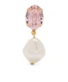 Jennifer Behr Crystal Pearl Earrings In White