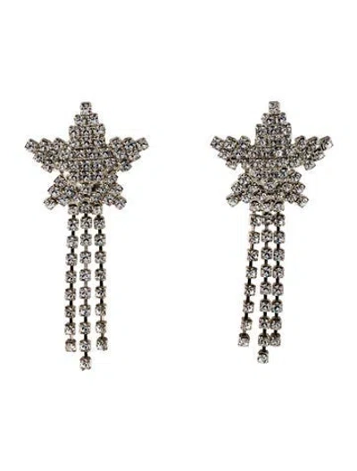 Pre-owned Jennifer Behr Crystal Shooting Star Drop Earrings In Multi