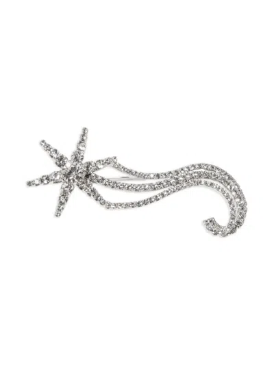 Jennifer Behr Crystal Starla Brooch In Silver