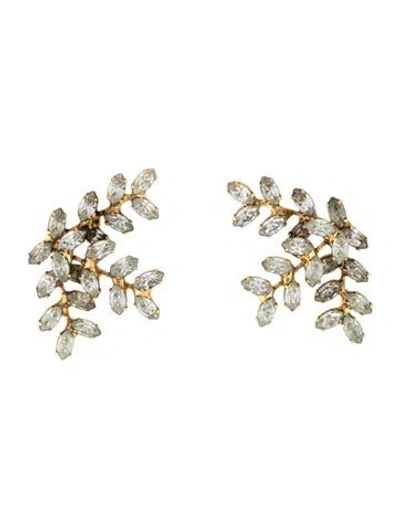 Pre-owned Jennifer Behr Crystal Viniette Drop Earrings In Multicolor