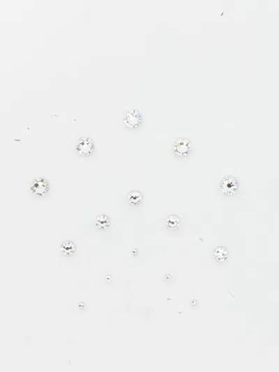 Jennifer Behr Crystal-embellished Hair Gems In Silver