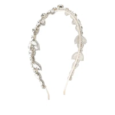 Jennifer Behr Crystal-embellishment Hair Band In Pink