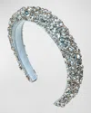 Jennifer Behr Czarina Headband In Aqua