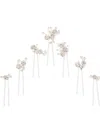 Jennifer Behr Dalila Hairpins (set Of Seven) In シルバートーン