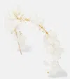 Jennifer Behr Darina Floral-embellished Headband In Cream