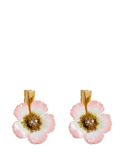 Jennifer Behr Debbie Hair Clips (set Of Two) In Rosa