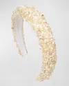 Jennifer Behr Delmar Pearly Headband In Cream