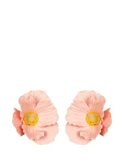 Jennifer Behr Demetria Flower-shaped Earrings In Pink