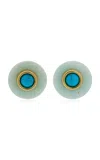 Jennifer Behr Devon Amazonite Earrings In Green