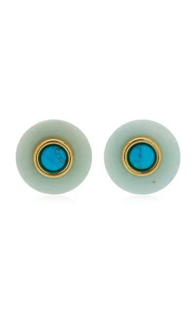 Jennifer Behr Devon Amazonite Earrings In Green