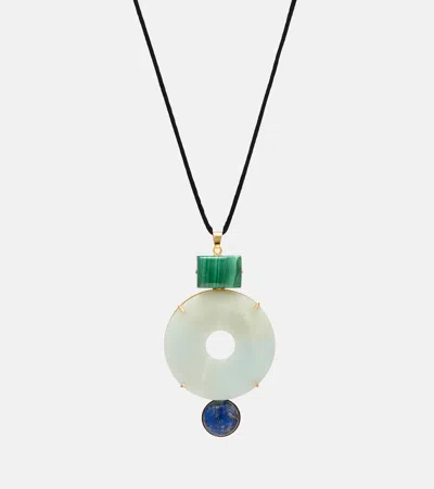 Jennifer Behr Devon Embellished Necklace In Multi