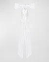 Jennifer Behr Dolly Lace Bow Barrette In White