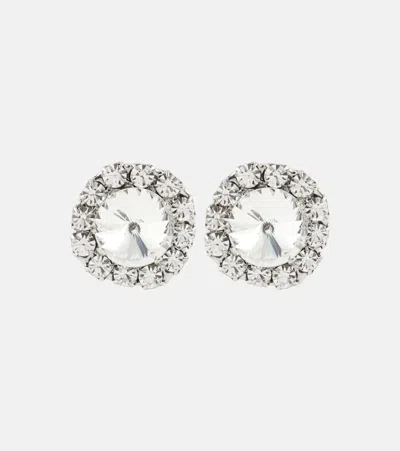 Jennifer Behr Dominque Crystal-embellished Earrings In Metallic