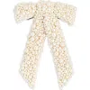 Jennifer Behr Donna Faux Pearl Bow Barrette
