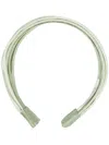 Jennifer Behr Draped-satin Wide Headband In Green