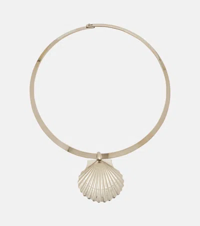 Jennifer Behr Flamenco Shell-pendant Necklace In Gold