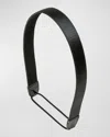 Jennifer Behr Elastic Satin Headband In Black