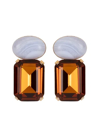 Jennifer Behr Elin Earrings In Gold