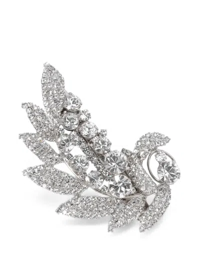 Jennifer Behr Elvie Crystal-embellished Brooch In Silver