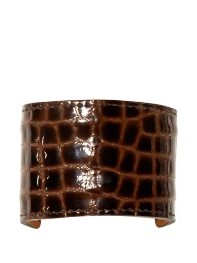 JENNIFER BEHR EMBOSSED LEATHER HAIR CLIP