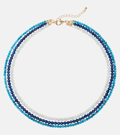 Jennifer Behr Ersa Beaded Necklace In Blue