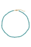 Jennifer Behr Ersa Semiprecious Stone Necklace In Blue