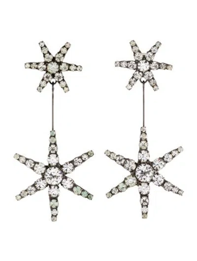Pre-owned Jennifer Behr Estee Crystal Star Earrings In Multi