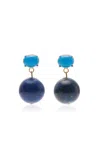 Jennifer Behr Everly Lapis Earrings In Blue