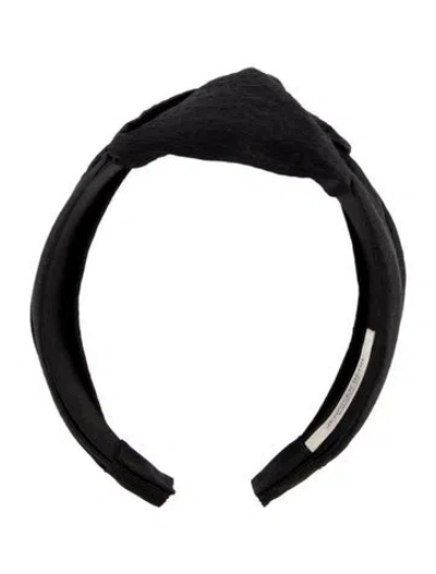 Pre-owned Jennifer Behr Fabric Hairband In Black