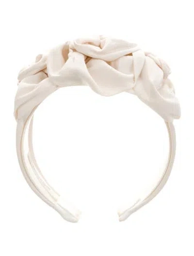 Pre-owned Jennifer Behr Fabric Hairband In Neutrals