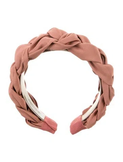 Pre-owned Jennifer Behr Fabric Headband In Pink