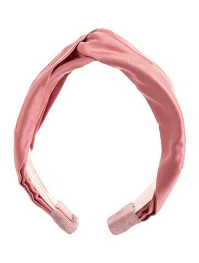 Pre-owned Jennifer Behr Fabric Headband In Pink