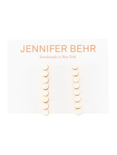 Pre-owned Jennifer Behr Faux Pearl Hair Pins In Gold
