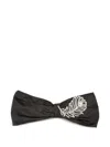 Jennifer Behr Feather-motif Headband In Black