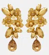 Jennifer Behr Fiore Crystal-embellished Gold-plated Earrings In Gold