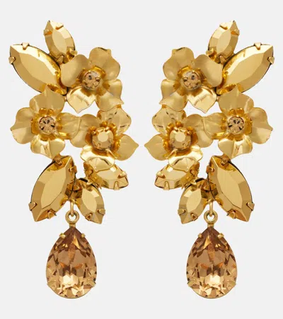 Jennifer Behr Fiore Crystal-embellished Gold-plated Earrings