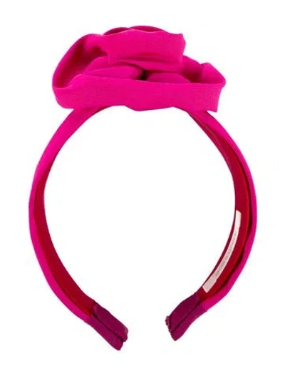 Pre-owned Jennifer Behr Flower Accent Headband In Pink